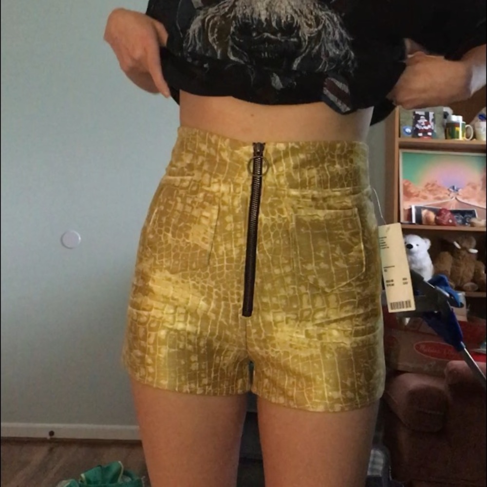 Faux Suede Pin Up Shorts